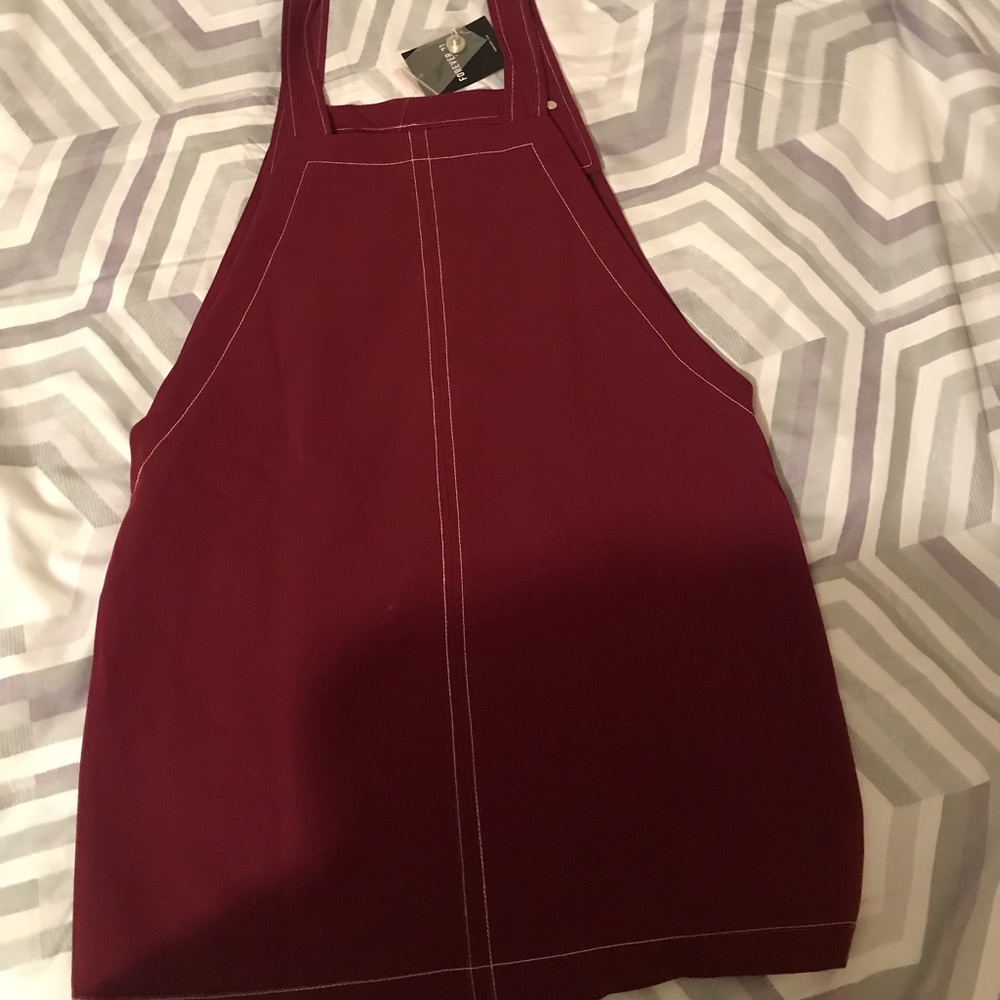 Burgundy overall